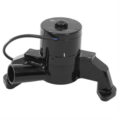 Meziere Water Pump Electric 55 gpm Billet Aluminum Black SBC V8/4.3L V6 EA - Image 1 of 3