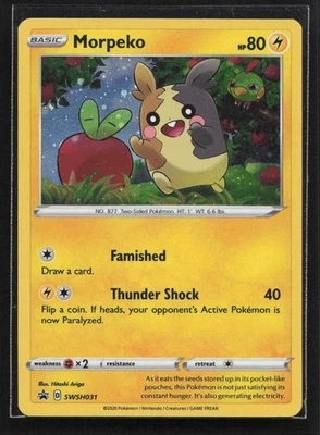 Morpeko Promo SWSH: Sword & Shield Promo Cards SWSH031 NM - Image 1 of 2