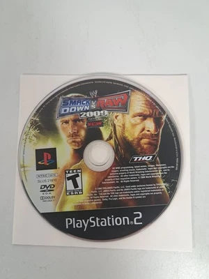 WWE Smackdown Vs Raw 2009 (Sony Playstation 2, PS2, 2008) Disc Only - Image 1 of 2