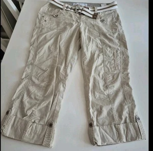 S. Oliver Hose Gr 40 Stoffhose Beige   Cargo 7/8  Damen SOMMERHOSE Krempelhose  - Bild 1 von 5
