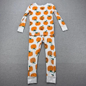 Old Navy Kids Pajamas Set XS (5) Halloween Jack-O-Lantern Pumpkin Cute Holiday - Picture 1 of 9