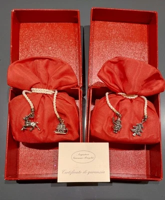 Coppia 2 Sacchetti Profumatori Cassetto Giovanni Raspini Argento Regalo Natale - Immagine 1 di 3