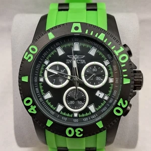 Invicta Pro Diver Men's Watch Green Polyurethane Model: 20017 | 48mm - Picture 1 of 12