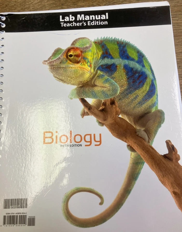 BJU BIOLOGY Lab Manual Teacher's Edition 5th Edition - Image 1 of 1