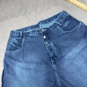 Vintage Y2K Gitano Damen Boyfriend 90s Tapered Mom Jeans Gr. 34 Button Fly 18 20 - Bild 1 von 15