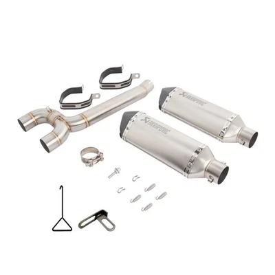 Puntas silenciadoras tubo de escape de enlace medio para Yamaha FZ6 FZ6N FZ6S 2004-2011 Foto 1 de 4