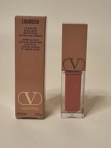 Valentino Liquirosso Lip & Blush Blur Liquid Matte 115R After Club 0.2floz  - Foto 1 di 12