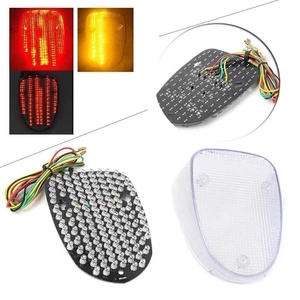 For Yamaha V-Star Royal Road Star Clear LED Tail Light Brake Turn Signal Lamp - Picture 1 of 12