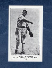 #47 HAPPY FELSCH, White Sox ~ 1917 Collins-McCarthy Candy Co.E135 REPRINT card