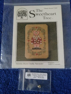 Sweetheart Tree Valentine Hearts Chubby Nutcracker by Sandra Cox Vanosdall - Image 1 of 4