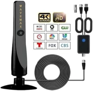 Wave Max Tv Antenna 2025, Wave Max Tv Antenna Signal Booster, Coverage up to 500 - Picture 1 of 7