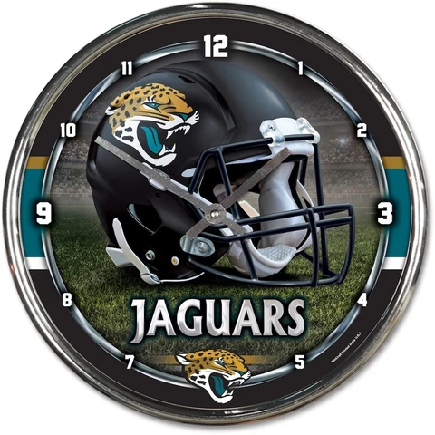 Jacksonville Jaguars WinCraft Chrome Wall Clock Cover