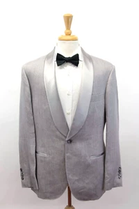 NWT $5995 Brunello Cucinelli Men 100% Linen 2Tone 2-Pc Tuxedo Suit 50/ 40US A248 - Picture 1 of 15