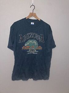 90s Vintage Arizona Cave Creek AZ Bear Graphic Green Shirt Tee VTG L Large 1990s