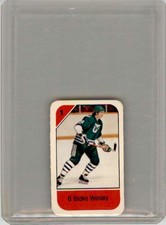 1982-83 POST CEREAL MINI NHL HOCKEY CARD BLAKE WESLEY HARTFORD WHALERS #NNO