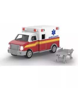NEW - Driven by Battat – Micro Ambulance – Toy Truck with Lights and Sound - Picture 1 of 4