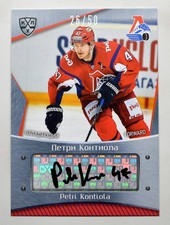 2015-16 KHL Lokomotiv Yaroslavl Autograph #LOK-A14 Petri Kontiola 26/50