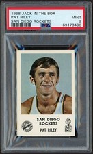 1968 JACK IN THE BOX PAT RILEY, SAN DIEGO ROCKETS/LAKERS, PSA 9 - MINT