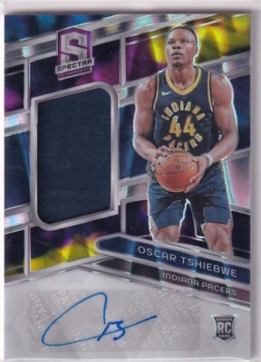 Panini Spectra NBA 2023-24 No. 209 Oscar Thiebwe Rookie Patch Auto 41/75 - Image 1 of 2