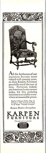 Karpen Möbeldruck Werbung Mai 1921 B&W Nat'l Geographics 11""x4"" halbe Seite - Bild 1 von 1
