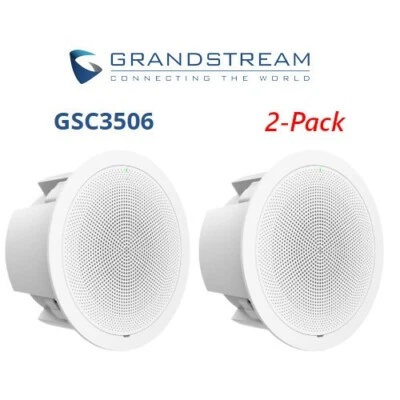 Paquete de 2 altavoces PA intercomunicadores SIP de 1 vía Grandstream SIN MICRÓFONO 15W GSC3506 paquete Foto 1 de 4