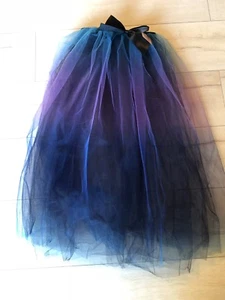 NEW LADIES OMBRÉ TUTU SKIRT - S/M  BNWT 22” WAIST WOMENS HALLOWEEN FANCY DRESS - Picture 1 of 3