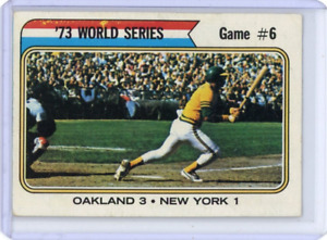 1974 TOPPS '73 WORLD SERIES GAME 6 #477 METS A's AS SHOWN FREE COMBINED SHIPPING
