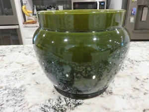 Fioriera ceramica Wardle #15 incisa Wardle England verde avocado 8,25" LEGGI - Foto 1 di 8