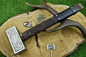 Viking Hammer Val Knut Forjado a Mano Acero al Carbono Mitología Nórdica Odín, Mejor Regalo - Imagen 1 de 9