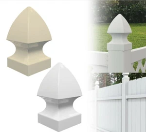 FENCE VINYL POST CAP Gothic Fencing Lightweight Top Outdoor 4x4 / 5x5 Inches - Picture 1 of 1