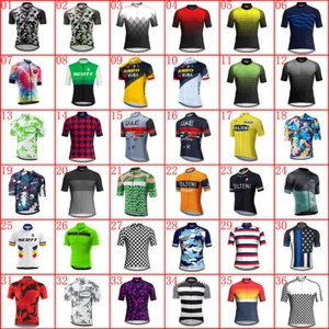 Men Cycling Jersey Team Bike Shirt Summer Bicycle Uniform Outdoor Sports Tops - Picture 1 of 53