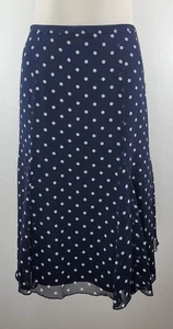 NWT Liz & Co Skirt - Size 18 - Black w/ White Polka Dots - Picture 1 of 15