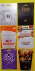 RESTAURANT HANGER CARDS" 6 COFFEE & DONUT  STORES "NEW ~NO VALUE~GREAT PRICE