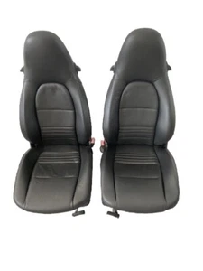 Porsche 986 Boxster 1997-2004 Black Synthetic Leather Seat Covers - Standard Fit - Bild 1 von 2