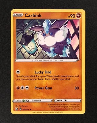 Carbink 108/196 | Uncommon | SWSH: Lost Origin  - Image 1 of 3