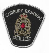 Patch - Canada - Sudbury Regional Police - 3.75 x 4 inch