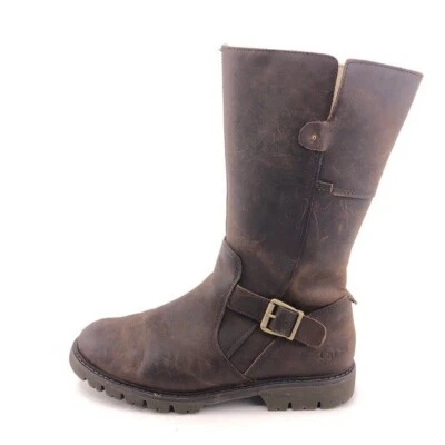 Botas de trabajo altas de cuero marrón Caterpillar CAT Kendra para mujer talla 9,5 EUR 40,5 Foto 1 de 4