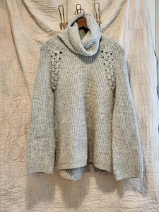 Allison Joy Gray Cowlneck Sweater - Picture 1 of 8