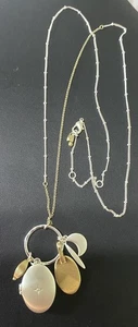 Celestial Photo Locket Necklace Moon Stars Adjustable Silver Gold Tone Long - Picture 1 of 8