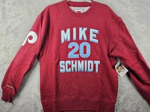 Sudadera Pullover Para Hombre Mitchell Ness Philadelphia Phillies Schmidt Mediana Nueva Con Etiquetas - Imagen 1 de 6
