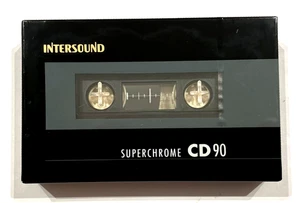 INTERSOUND CD 90 casete de audio cinta en blanco sellado Hecho en Alemania Tipo II - Imagen 1 de 2