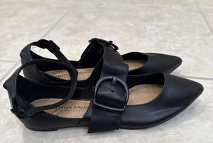 Neu mit Etikett Christian Siriano Payless schwarze Mary Janes Slipper flache Damen Größe 7,5M - Bild 1 von 8