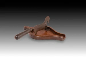 Chocolate cutter. Wood, metal. 19th century. - Picture 1 of 5