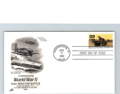 S06-0339, WWII 50TH ANNIV., ALLIES LAND IN NORTH AFRICA, ARTCRAFT FDC - Image 1 of 2