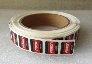 Lot of 50 AMD Vision Stickers 16.5mm x 19.5mm - Picture 1 of 2