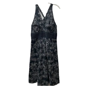 Y2K Baby Doll Dress Women’s 14 Floral Black Whimsey Goth Fairycore Cottagecore - Picture 1 of 10