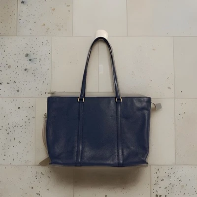 Michael Kors Jet Set Soft Pebble Leather Saffiano Travel Tote Bag 16.5”x11” - Image 1 of 4