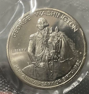 1982-D 50c George Washington Half Dollar 90% Silver Coin Certified with Box - Picture 1 of 6