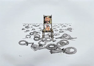 TOYEN - The Shooting Gallery X - numerado 65/500, 70x50 cm (27,6x19,7 pulgadas) - Imagen 1 de 4