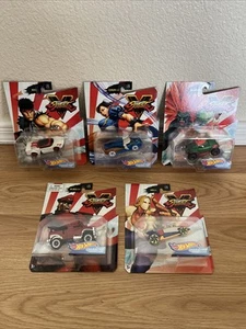 Hot Wheels Capcom Street Fighter V Set 5 Charakter Autos Premium Neu - Bild 1 von 7